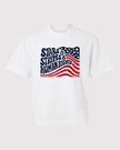 Stars, Stripes & Human Rights Unisex Boxy Tee