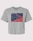 Stars, Stripes & Human Rights Unisex Boxy Tee