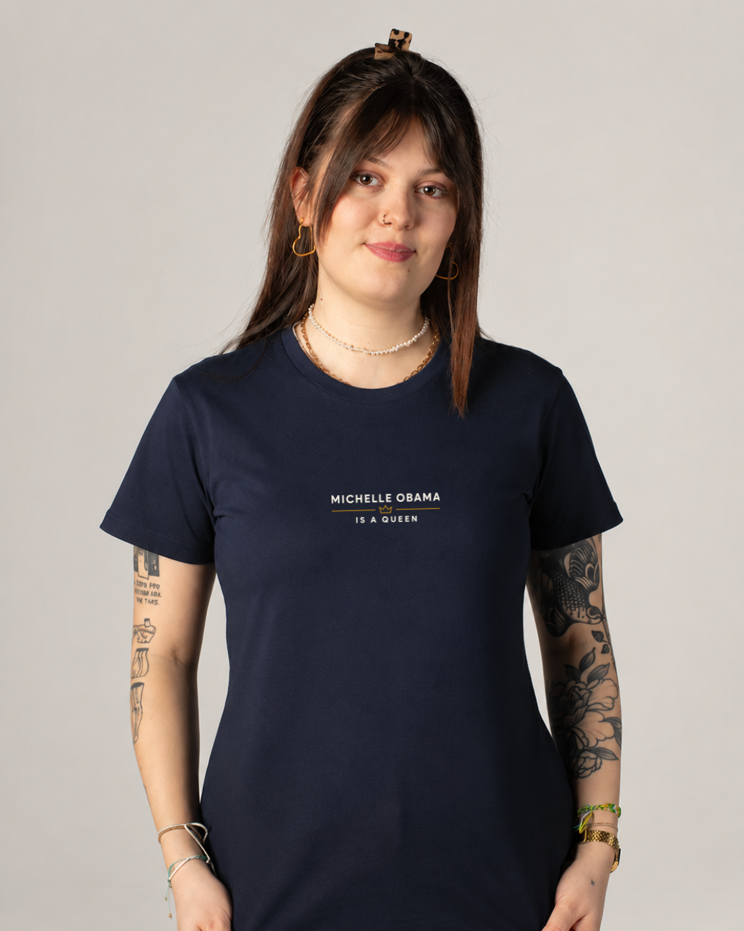 Michelle Obama Is A Queen Premium Cotton T‑Shirt