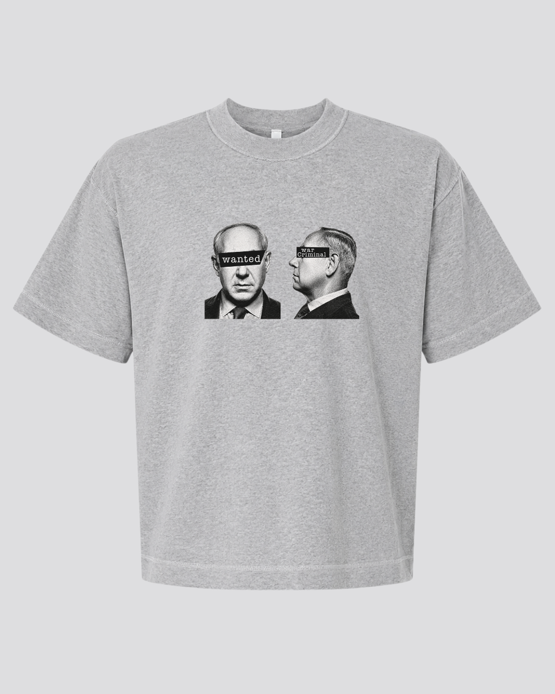 Wanted: War Criminal... Unisex Boxy Tee