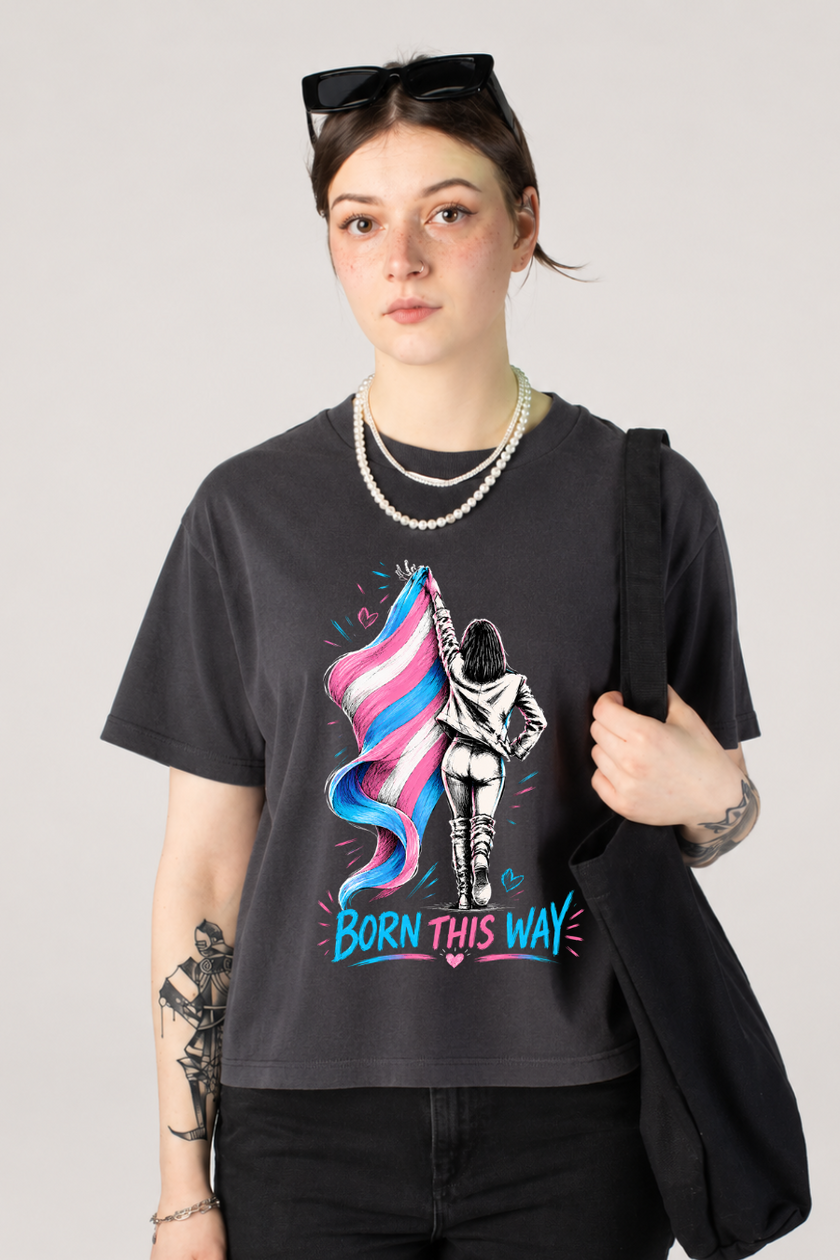 Born This Way Boxy Mid-Length Tee