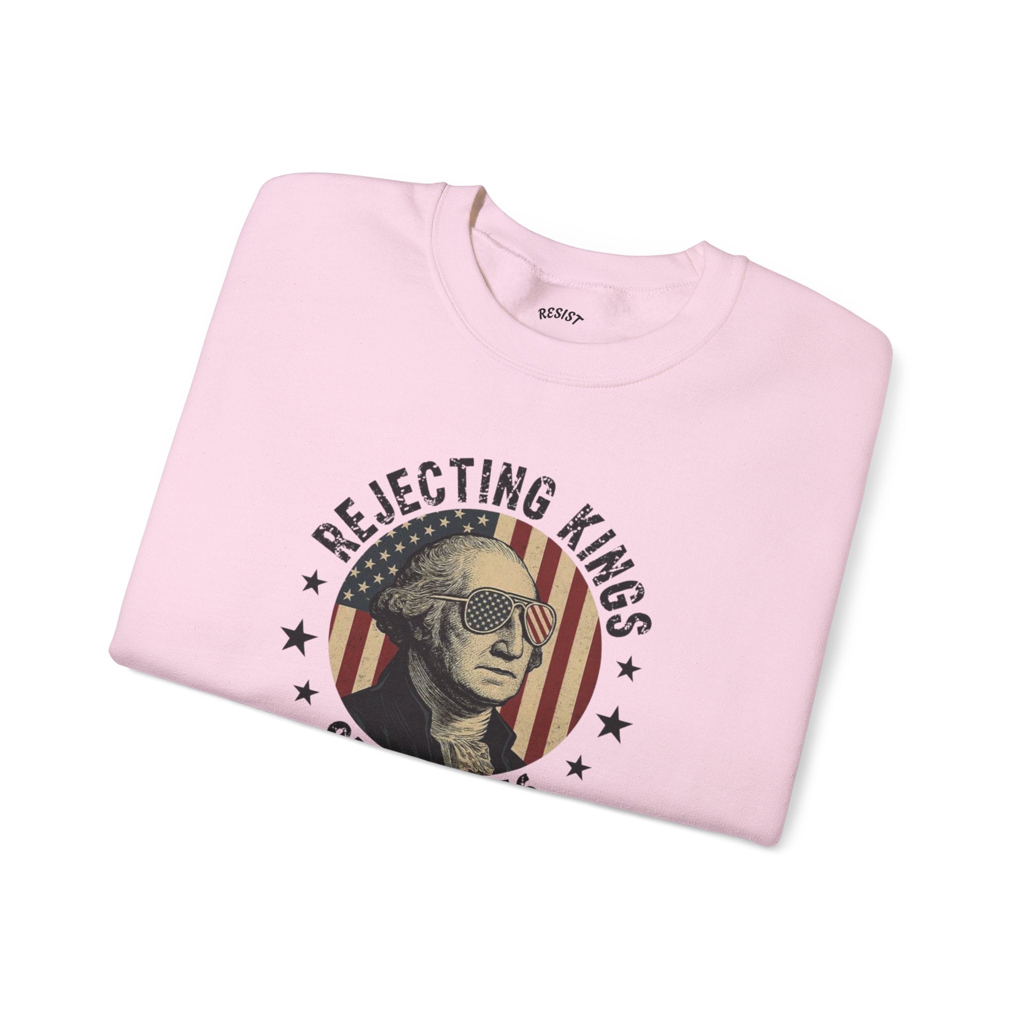 Vintage-Inspired ‘Rejecting Kings Since 1776’ Sweatshirt