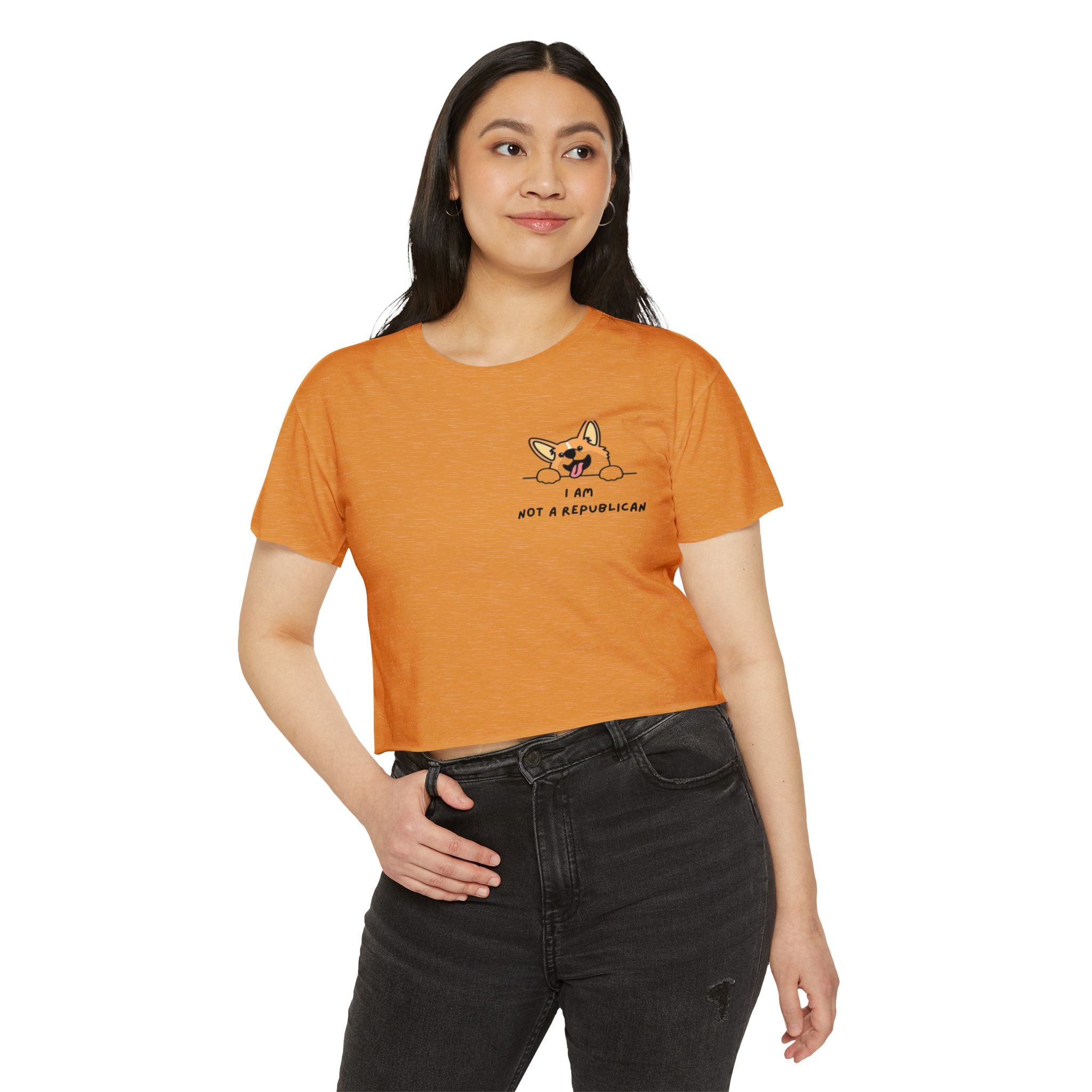 Not a Republican Women's Festival Crop Top
