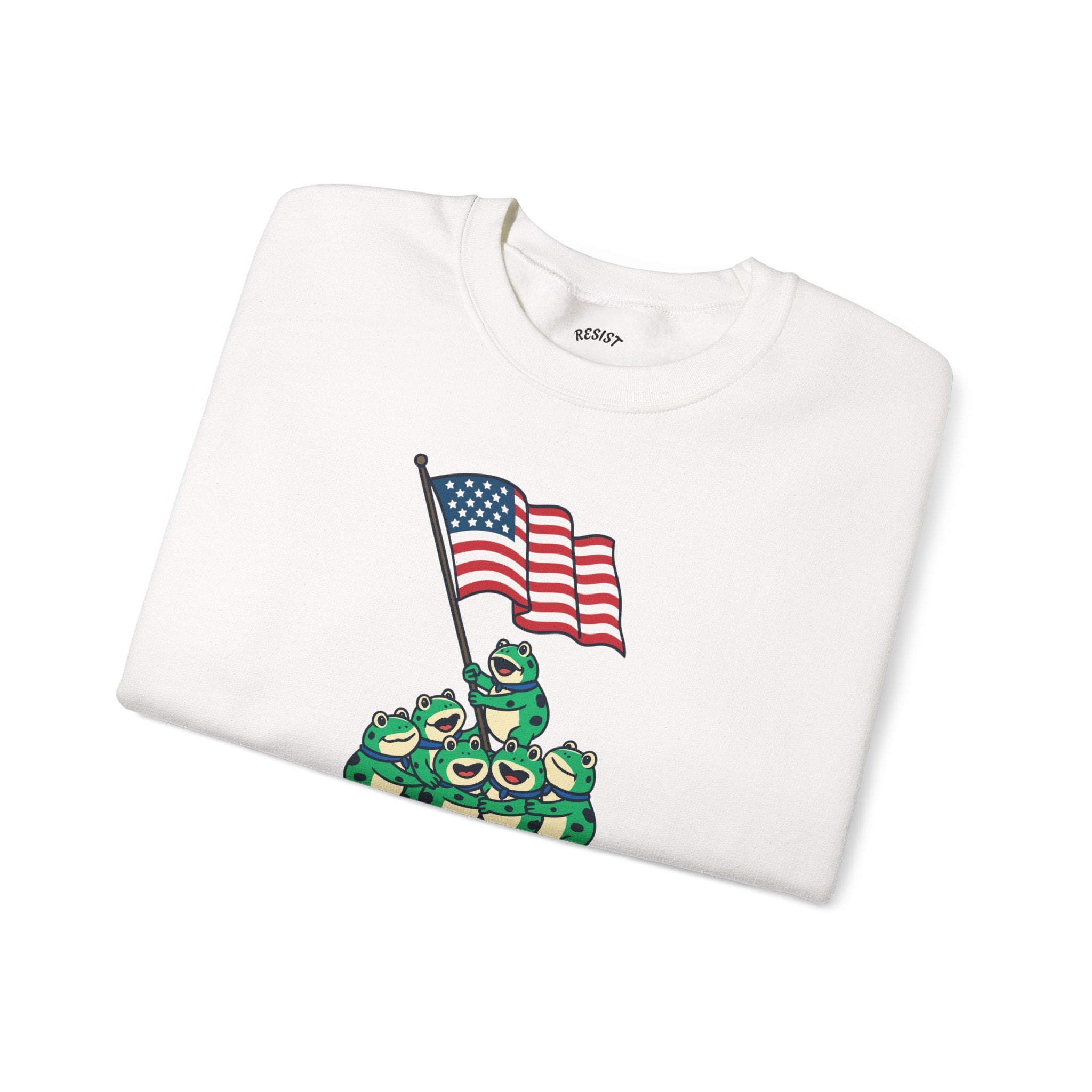 Patriotic Frog Crewneck Sweatshirt