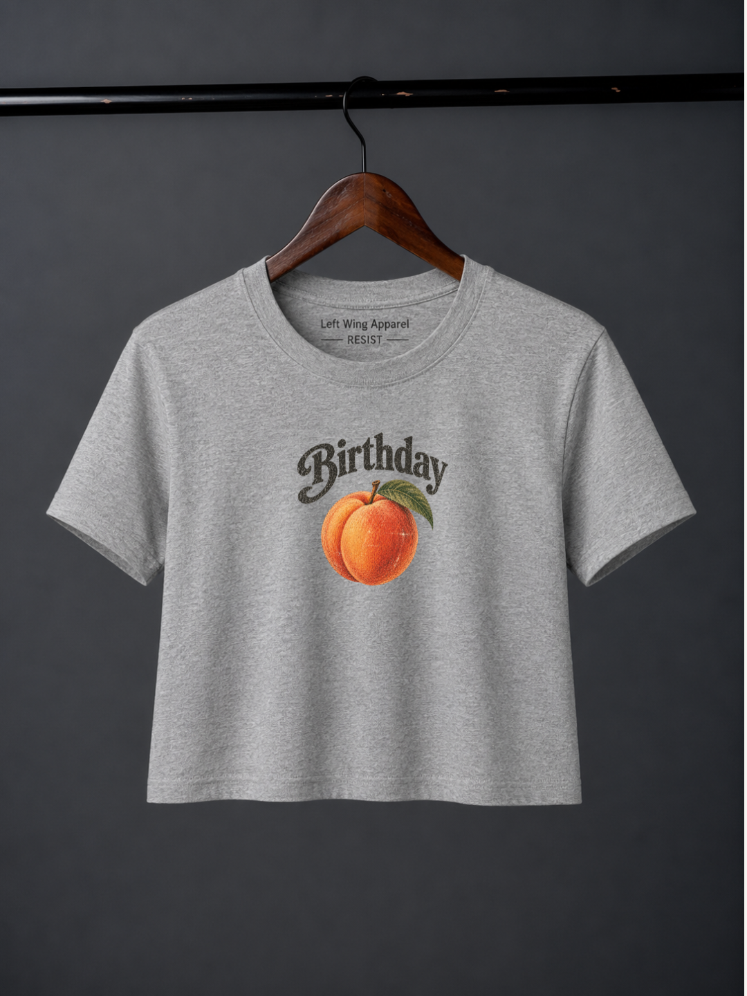 Birthday Peach Crop Tee