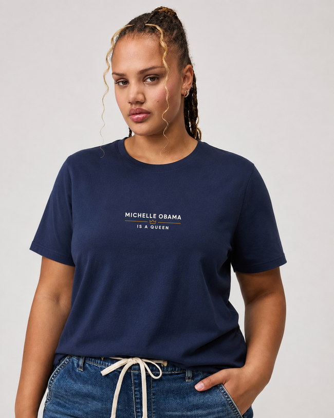 Michelle Obama Is A Queen Premium Cotton T‑Shirt