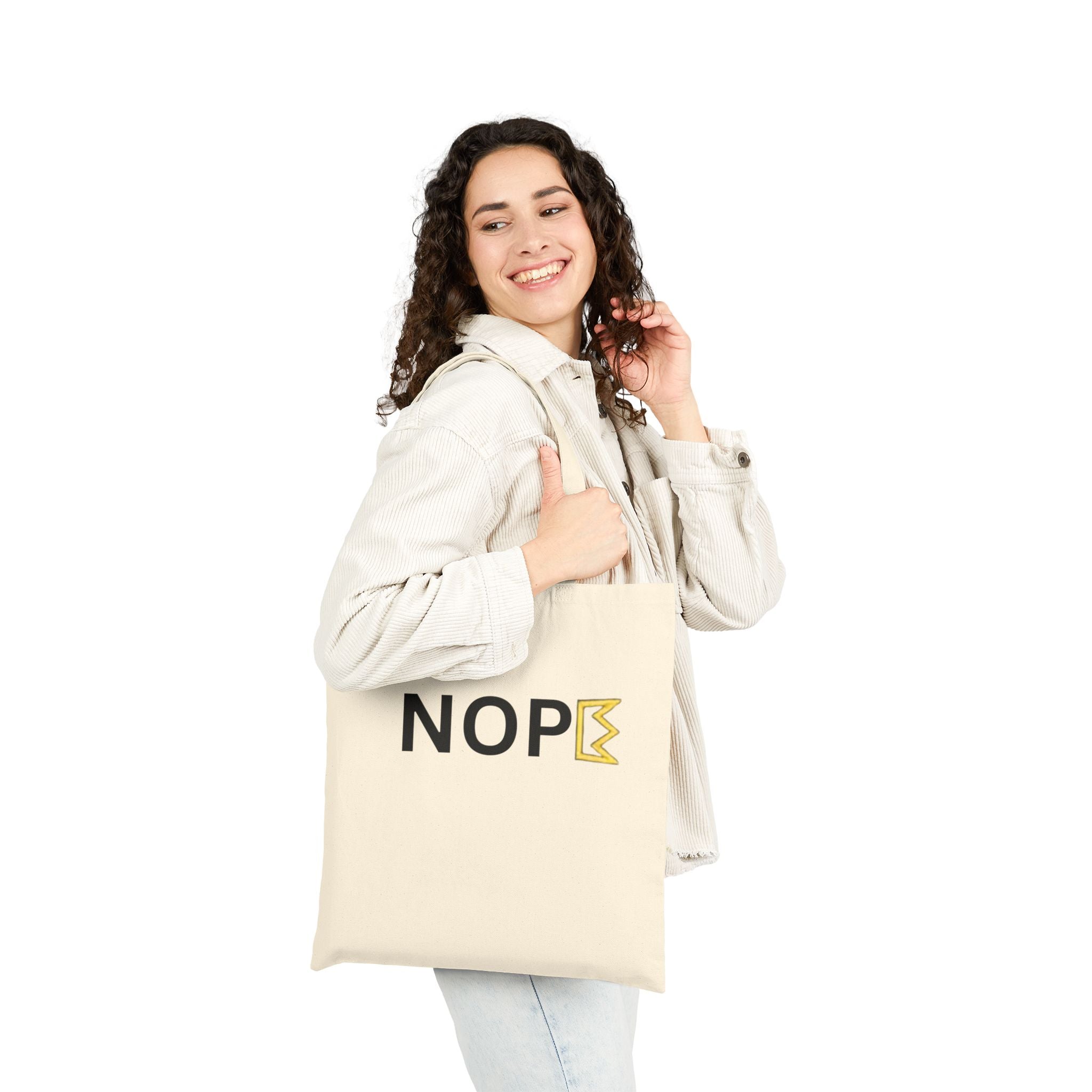 NOPE Canvas Tote Bag
