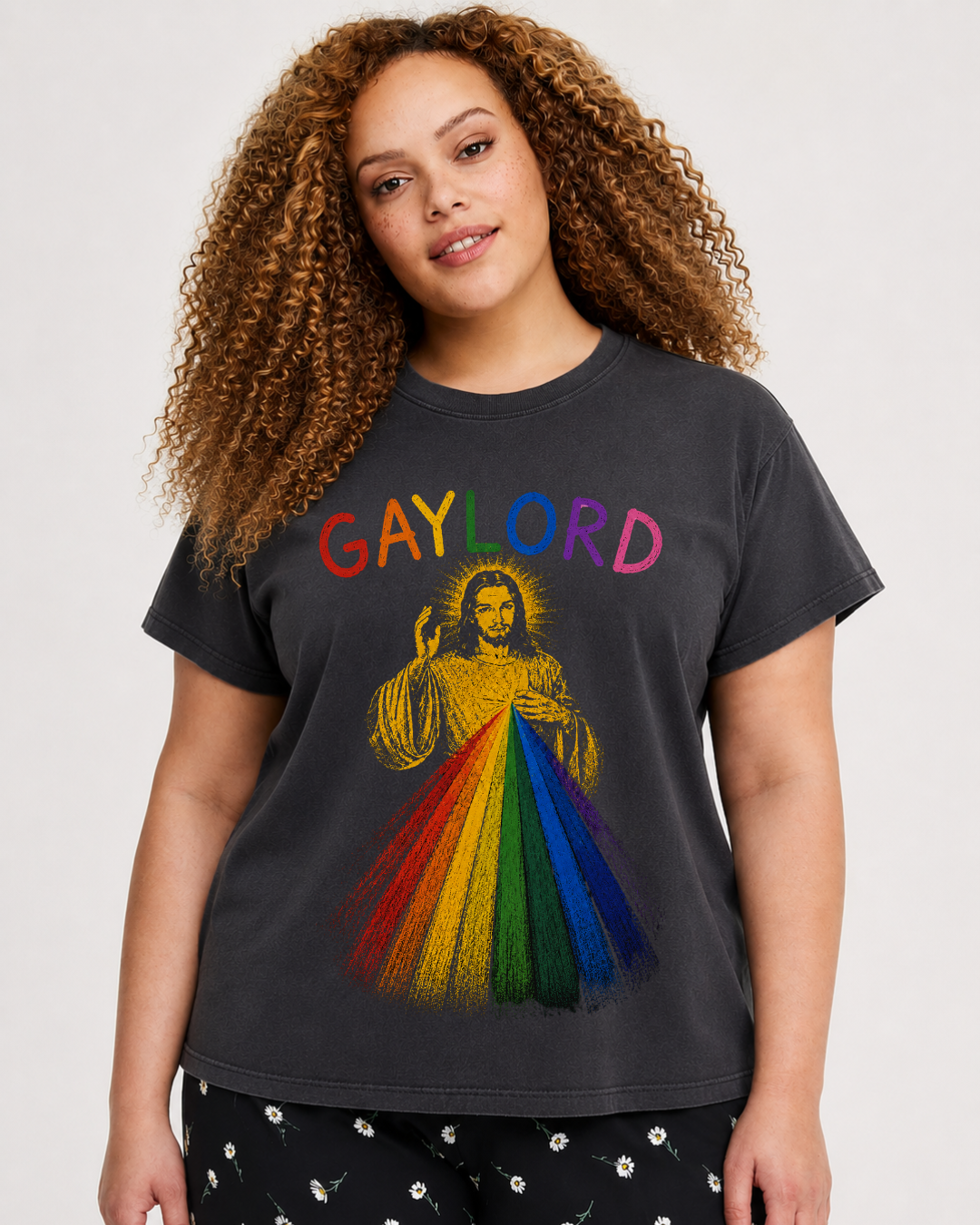 Gaylord Divine Mercy Boxy Mid-Length Tee