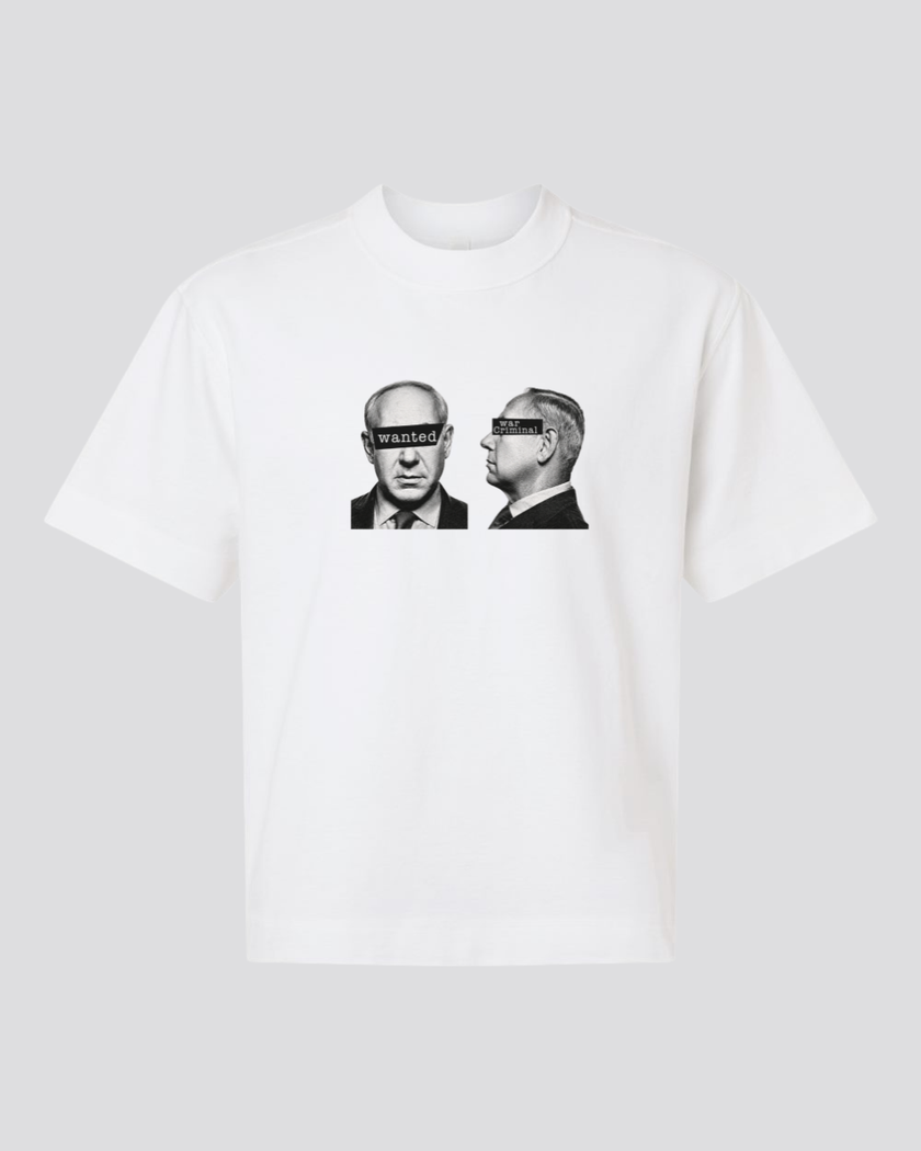 Wanted: War Criminal... Unisex Boxy Tee