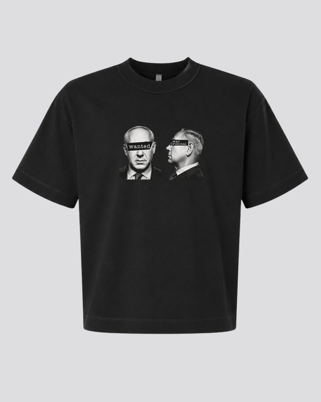 Wanted: War Criminal... Unisex Boxy Tee