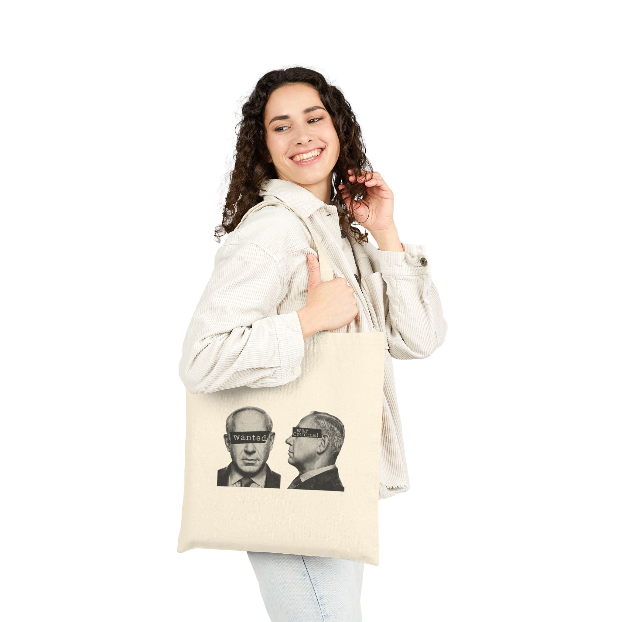 War Criminal Canvas Tote  bag - Natural