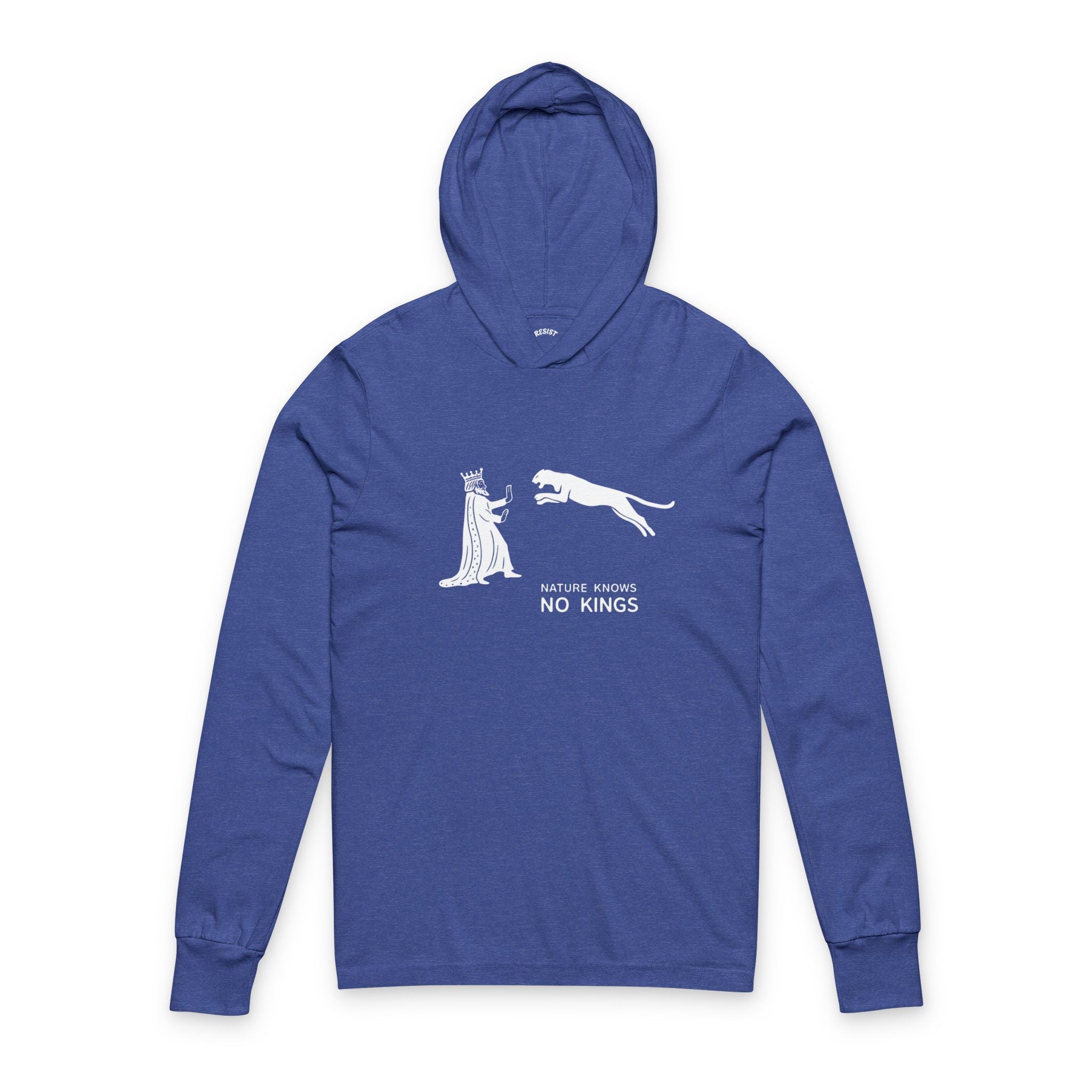 No Kings Hooded Long Sleeve Tee