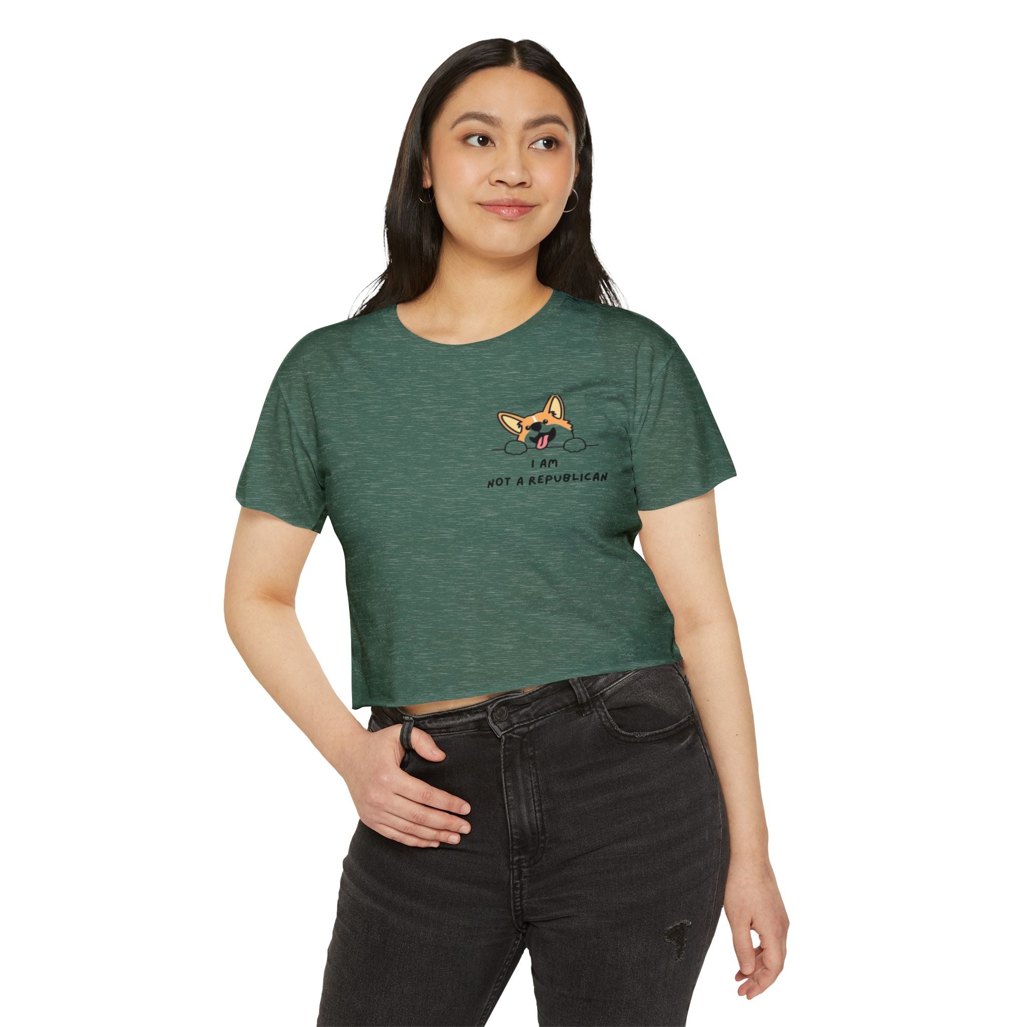 Not a Republican Women's Festival Crop Top