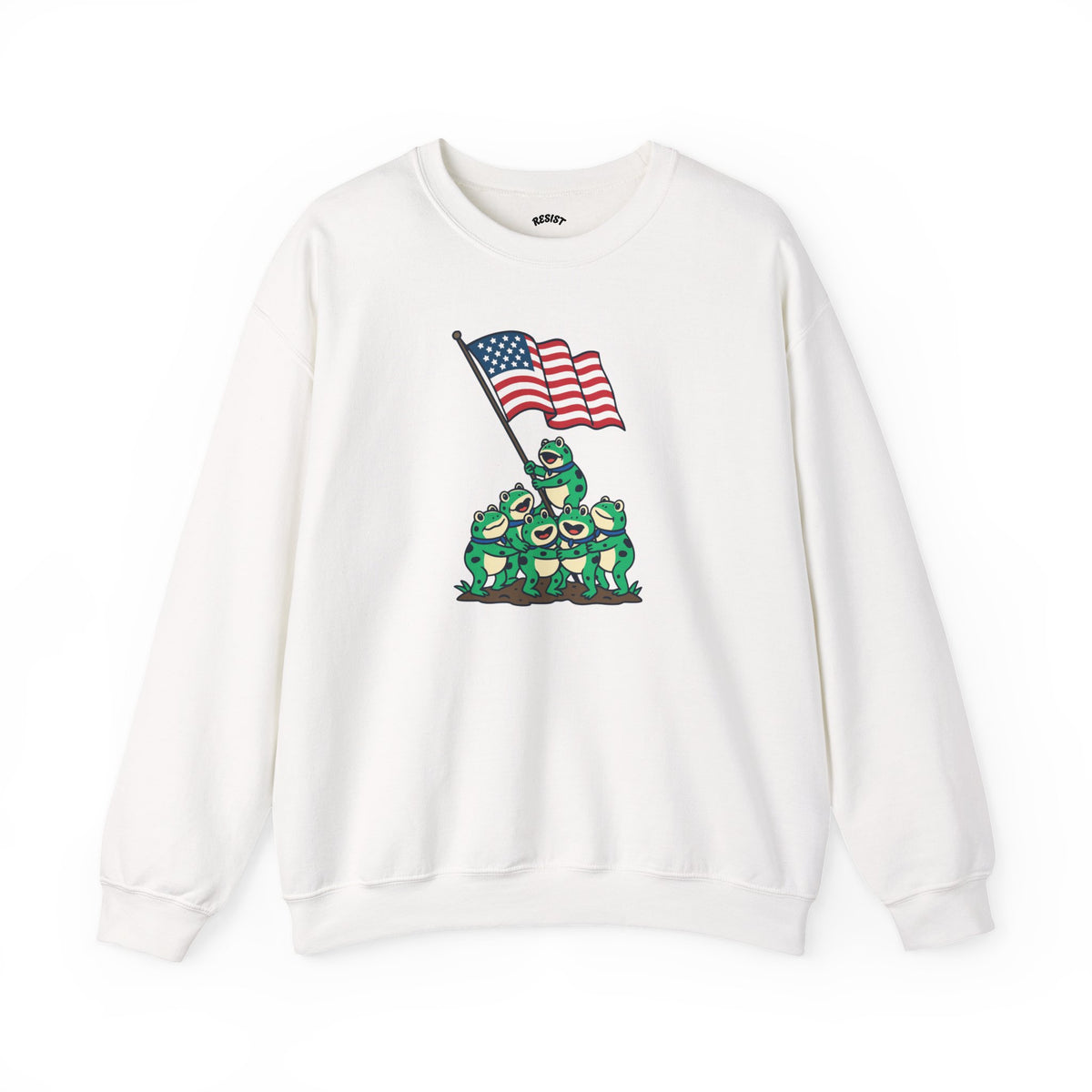 Patriotic Frog Crewneck Sweatshirt