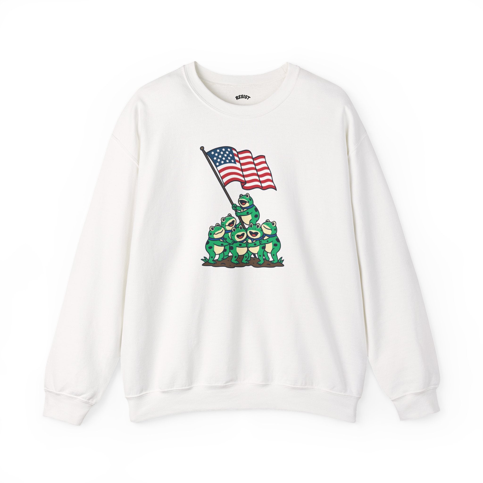 Patriotic Frog Crewneck Sweatshirt
