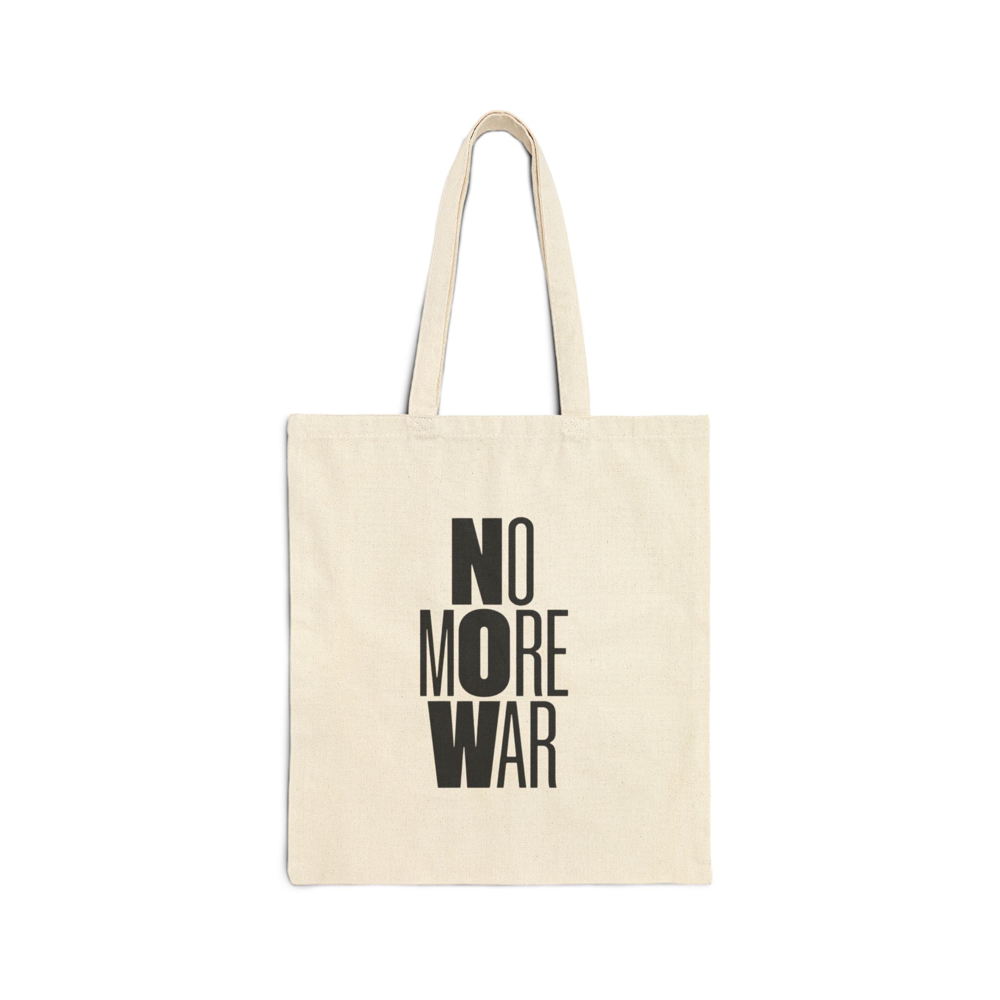 No More War Canvas Tote Bag - Natural
