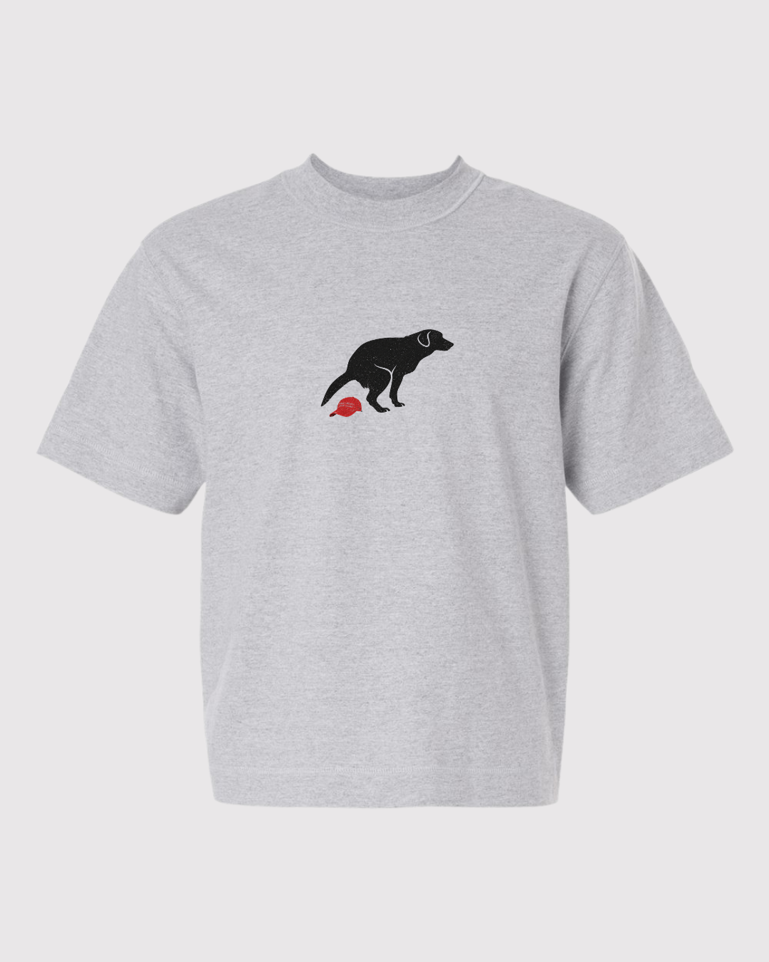 Dog Left a Present Unisex Boxy Tee