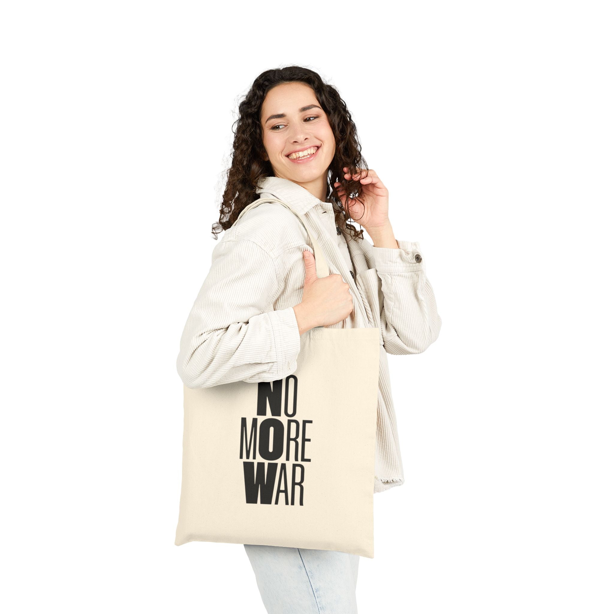 No More War Canvas Tote Bag - Natural