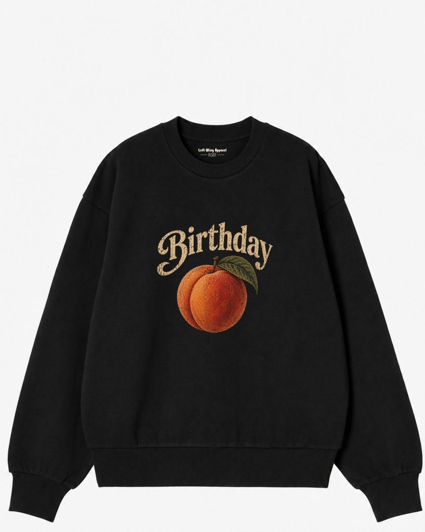 Birthday Peach Crewneck Sweatshirt
