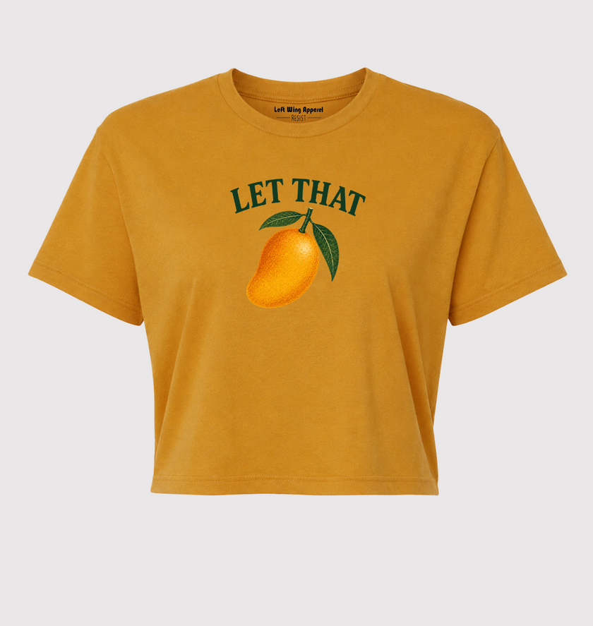 Let That Mango Graphic Crop Top