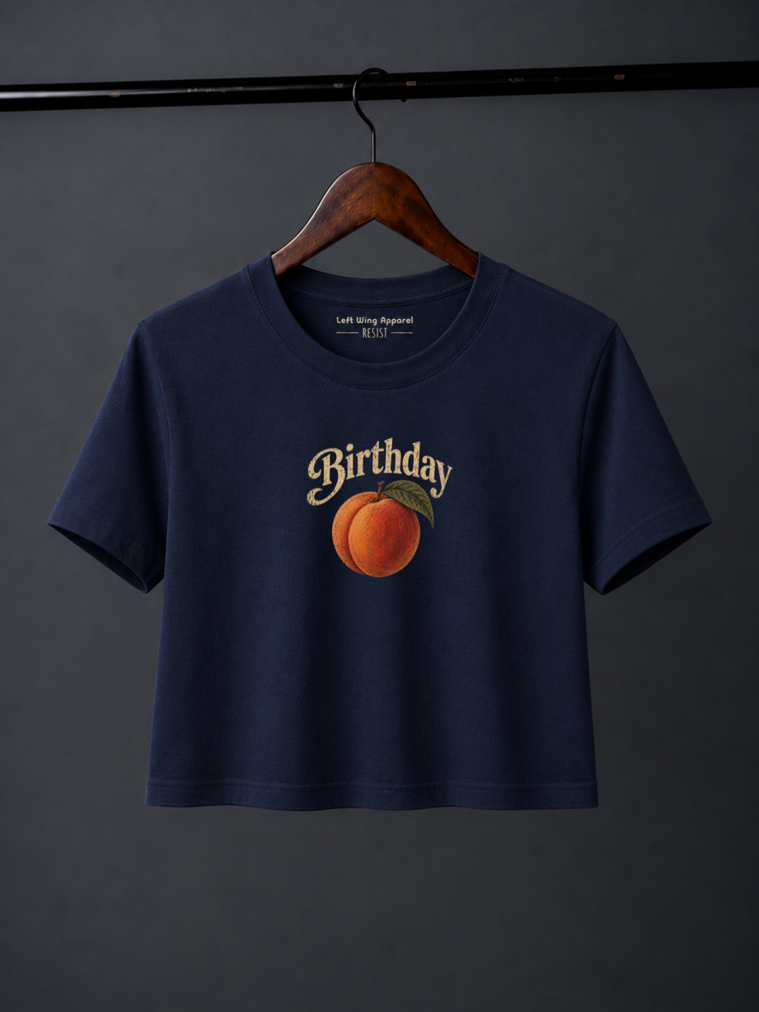 Birthday Peach Crop Tee