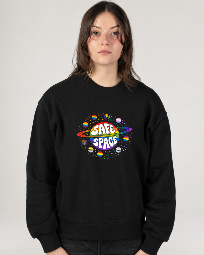 Safe Space Pride Crewneck Sweatshirt