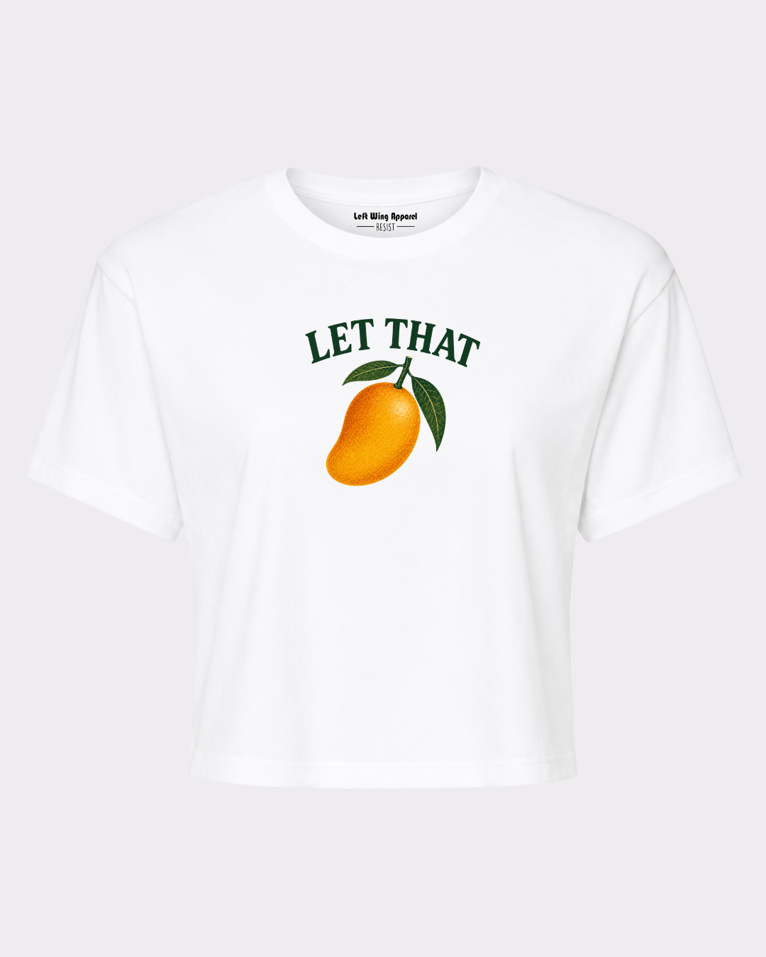Let That Mango Graphic Crop Top
