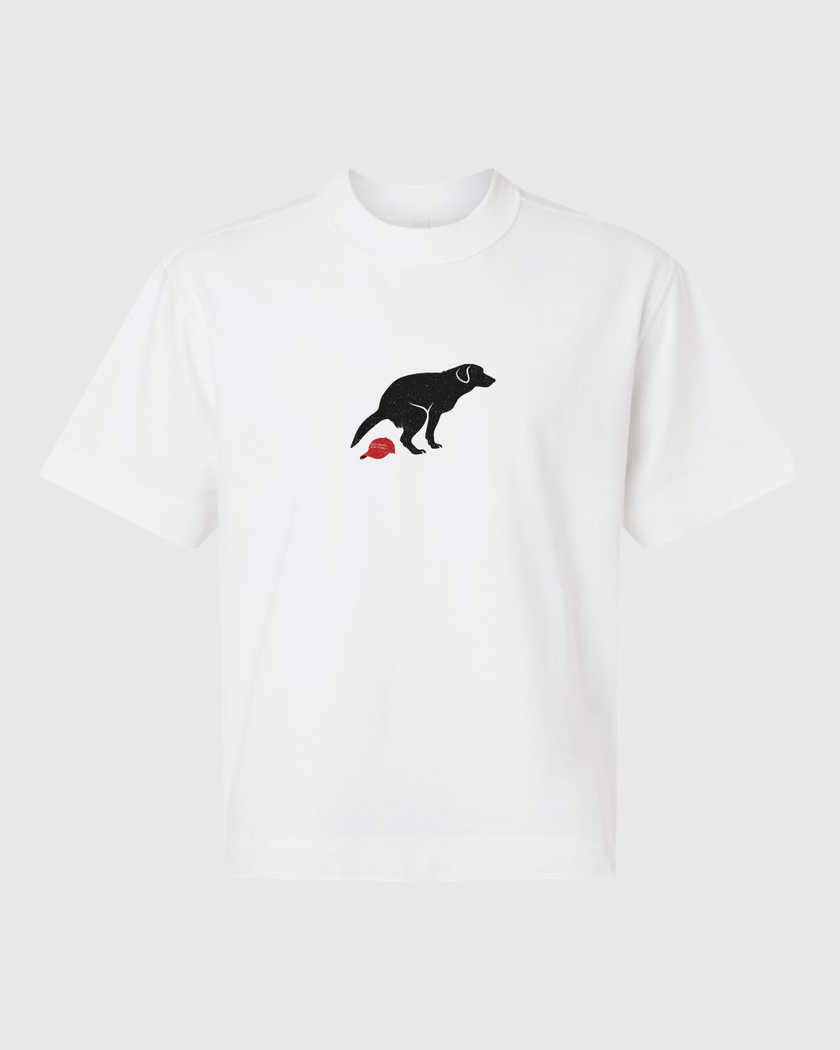 Dog Left a Present Unisex Boxy Tee