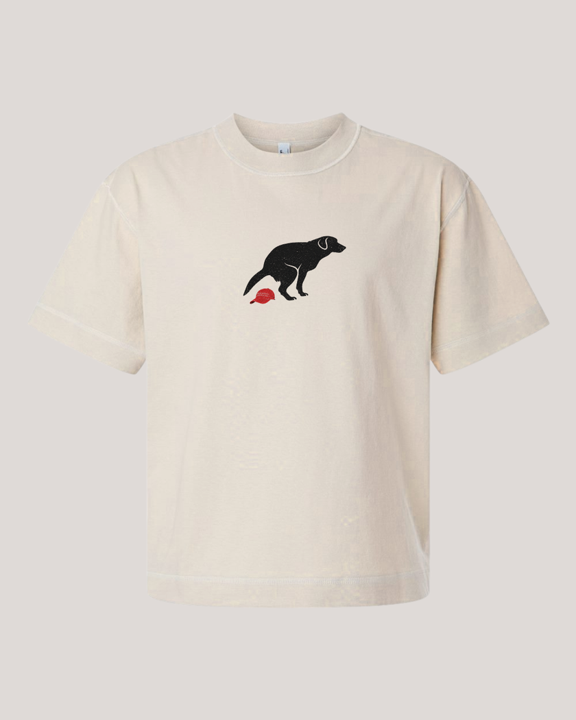 Dog Left a Present Unisex Boxy Tee