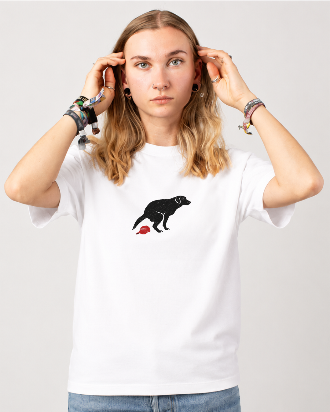 Dog Left a Present Unisex Boxy Tee