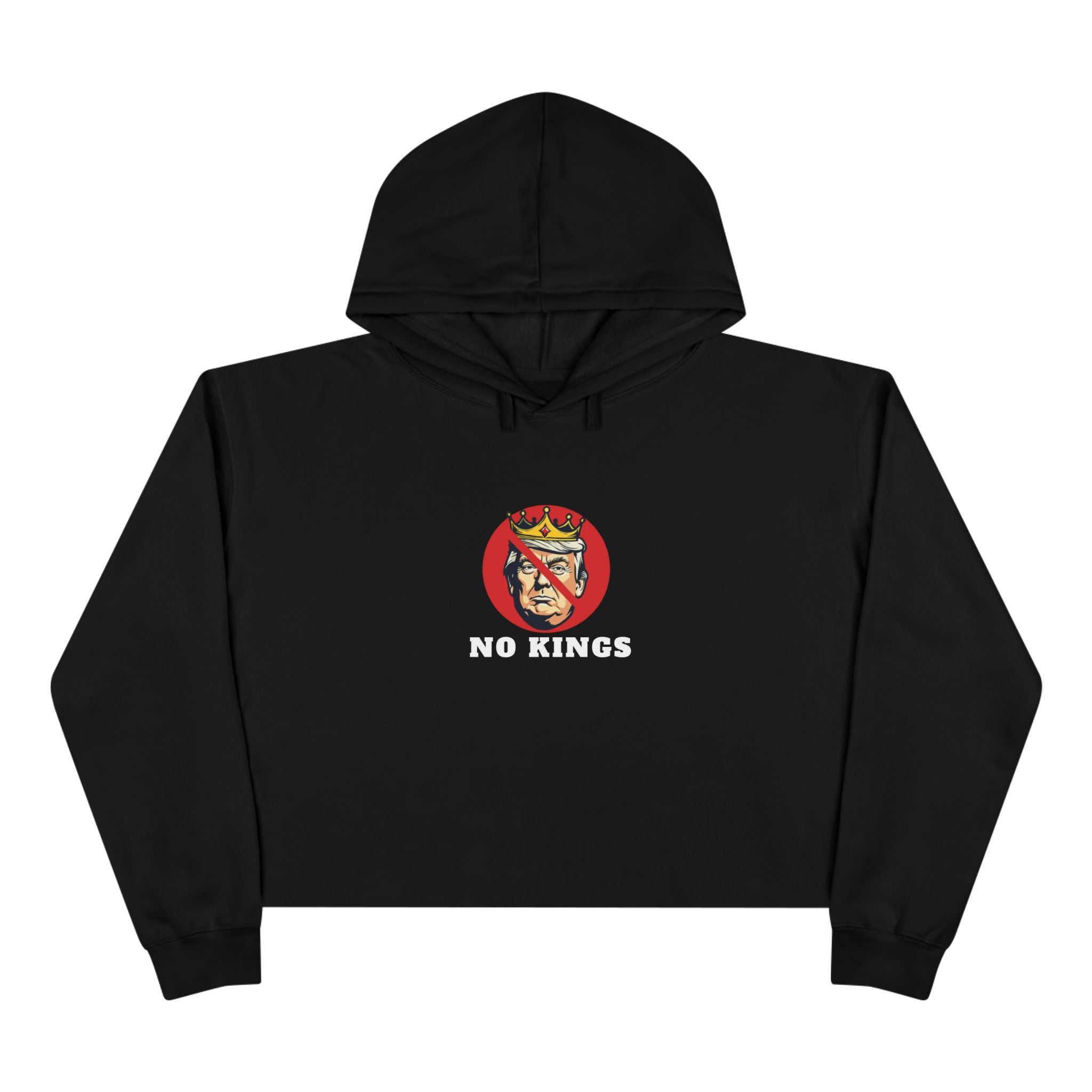 No Kings Crop Hoodie