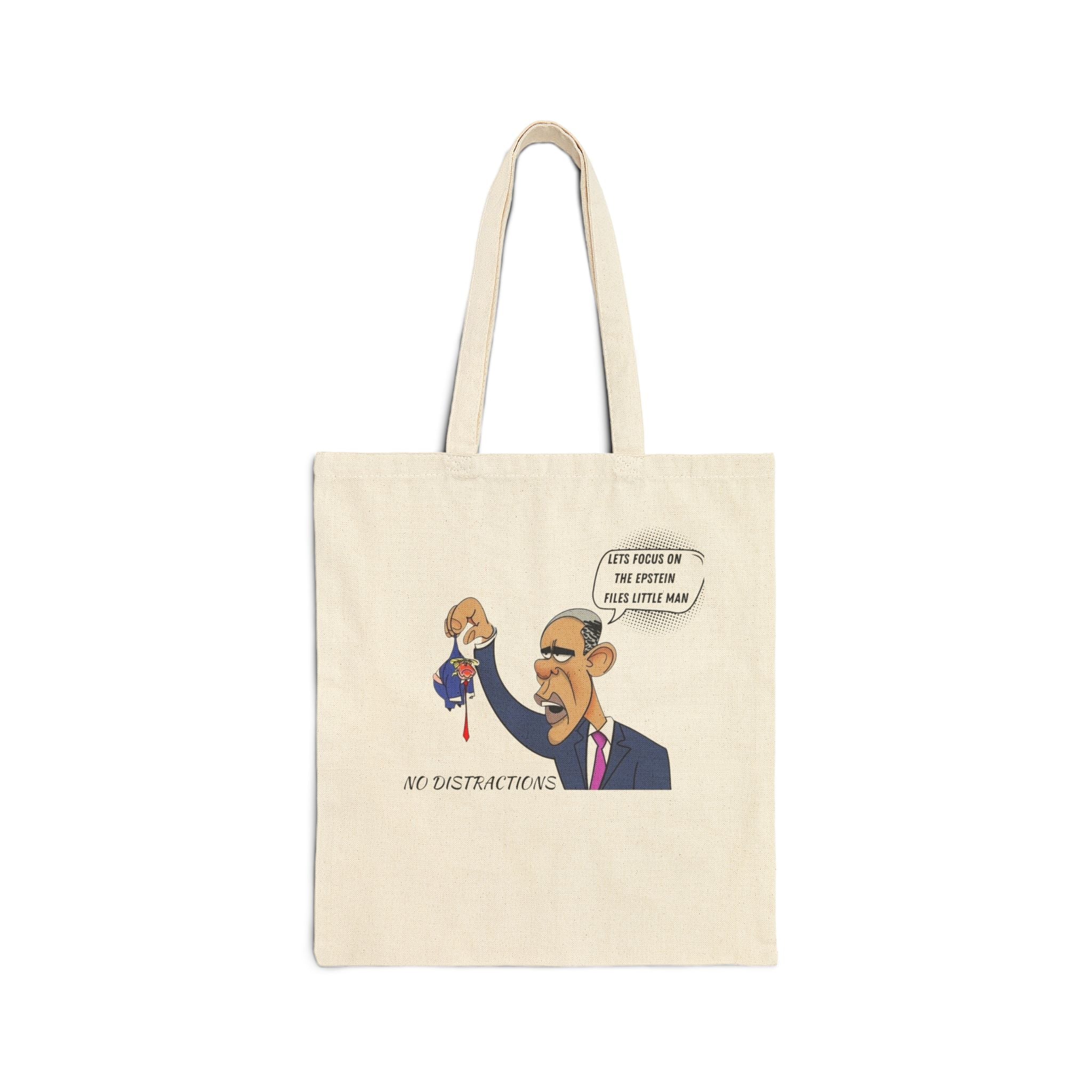No Distraction Cotton Canvas Tote Bag