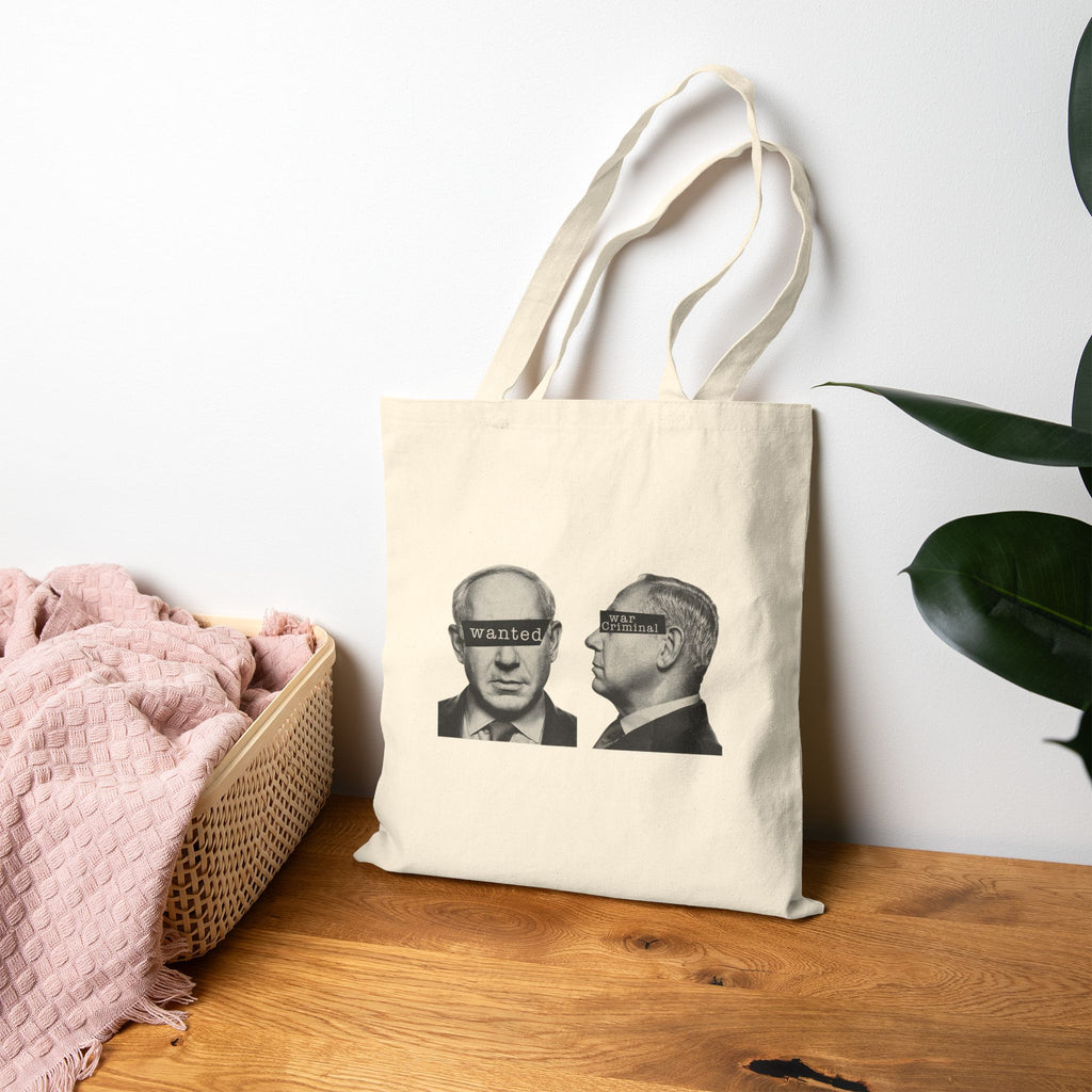 War Criminal Canvas Tote  bag - Natural