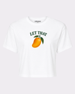 Let That Mango Graphic Crop Top