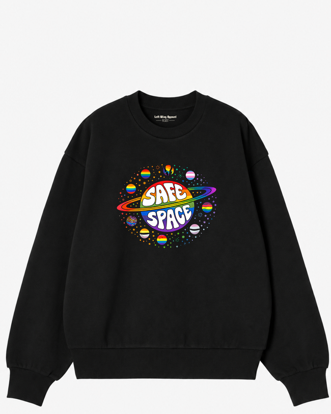 Safe Space Pride Crewneck Sweatshirt