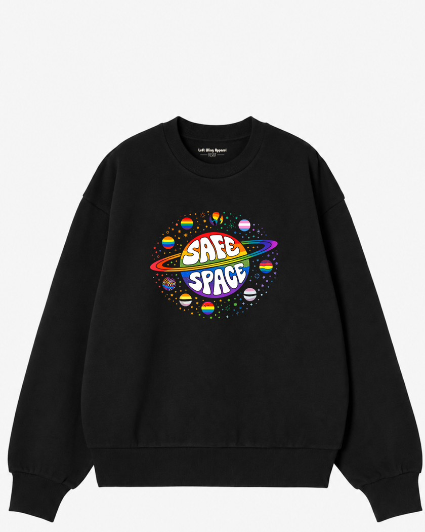 Safe Space Pride Crewneck Sweatshirt