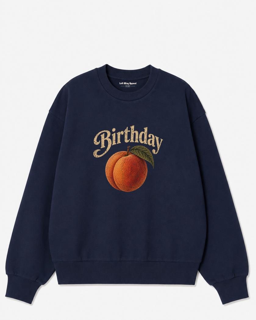 Birthday Peach Crewneck Sweatshirt