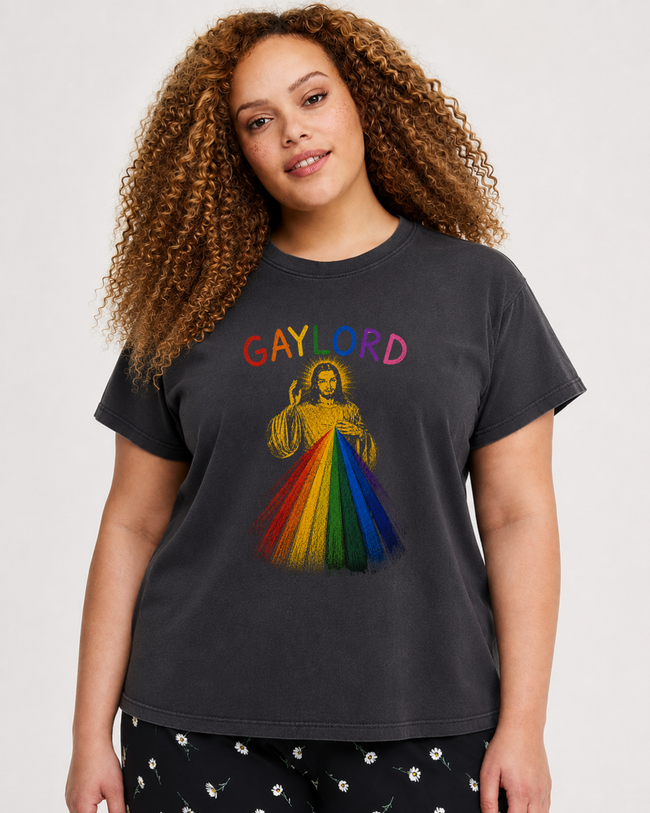 Gaylord Divine Mercy Boxy Mid-Length Tee