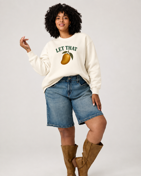 Let That Mango Crewneck Sweatshirt