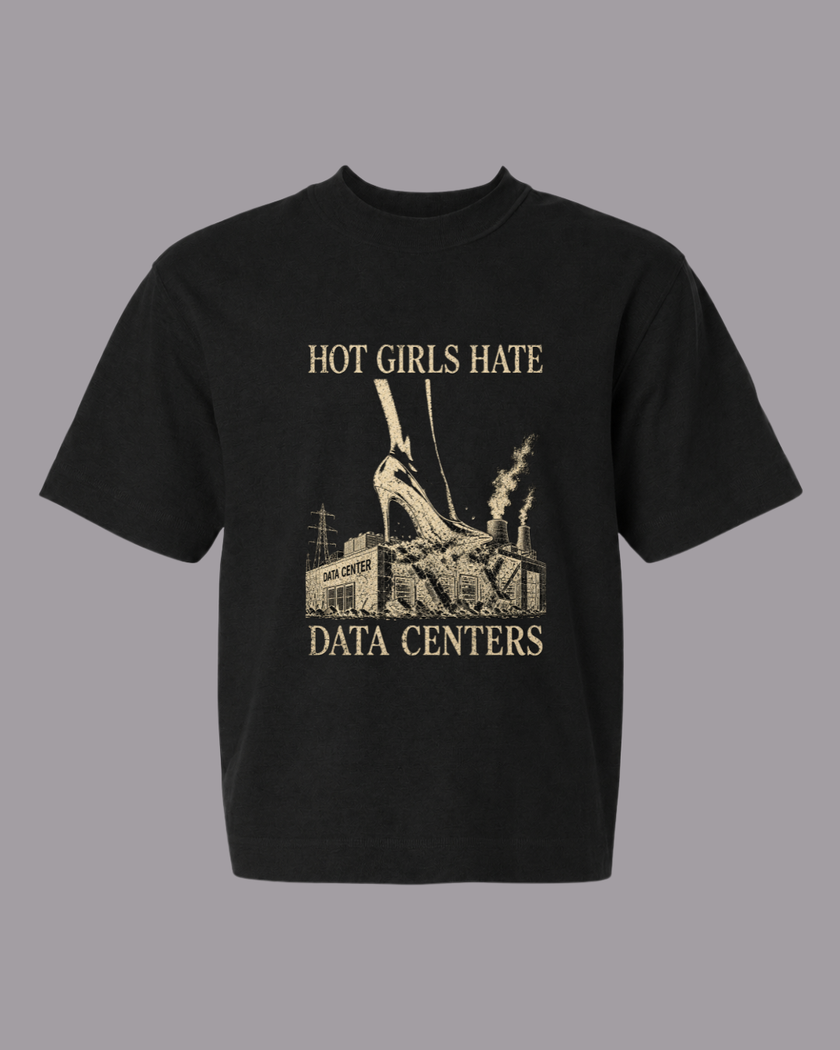 Hot Girls Hate Data Centers Mid-Length Tee