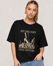 Hot Girls Hate Data Centers Mid-Length Tee