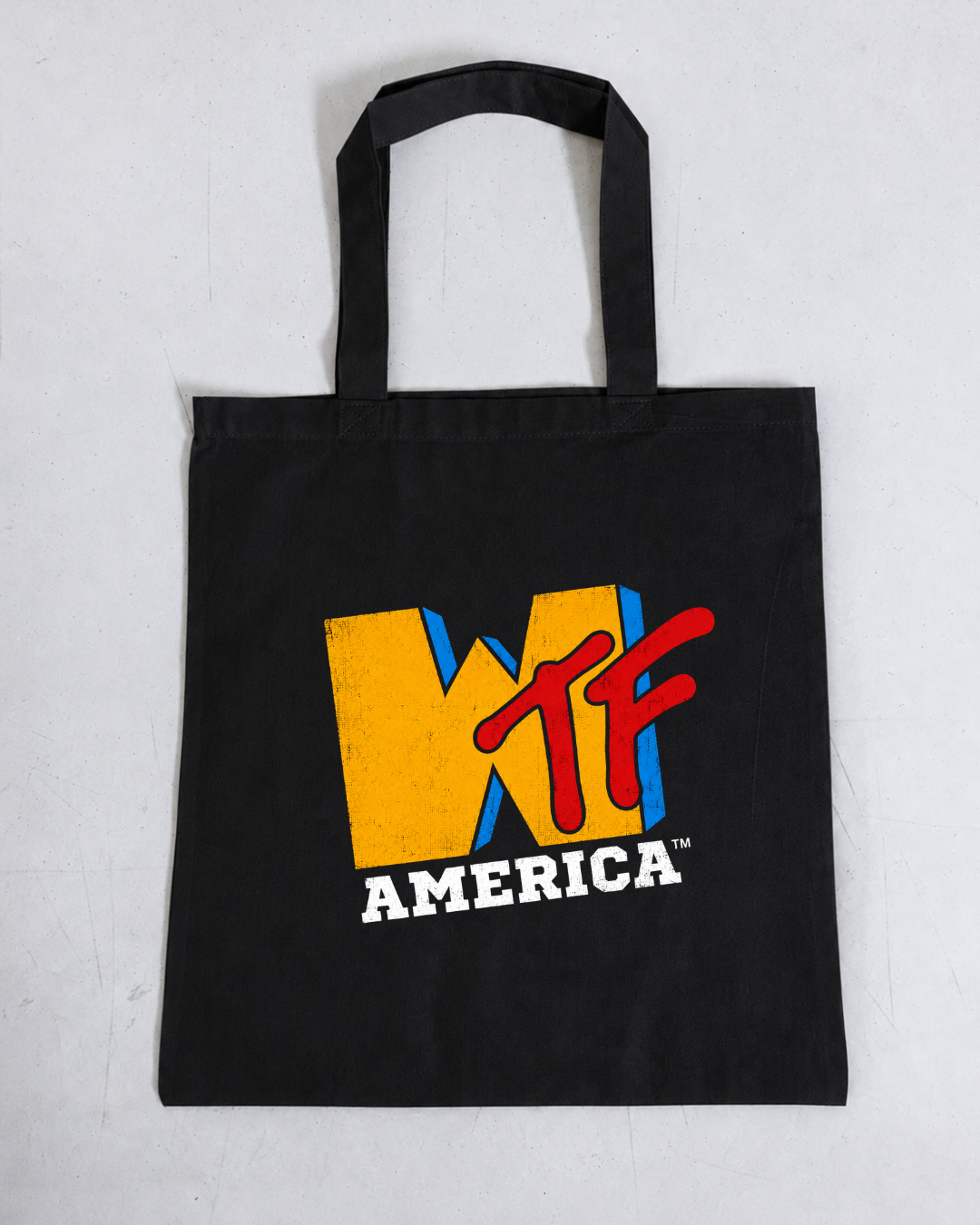 WTF AMERICA 100% Cotton Tote Bag