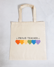Proud Teacher 100% Cotton Tote Bag