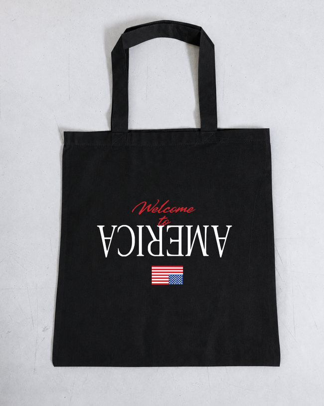 Welcome to America 100% Cotton Tote Bag