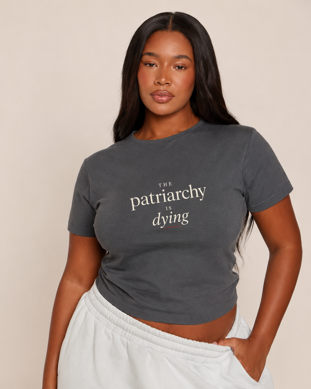 The Patriarchy Is Dying Premium Cropped Top